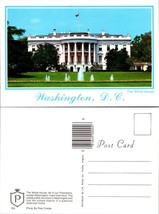 Washington D.C. The White House American Flag Red Yellow Tulips VTG Post... - $9.40