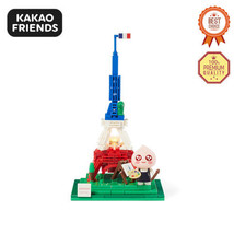 [Kakao Friends] Brick Figure Eiffel Tower Apeach Korean character Official MD - £46.64 GBP