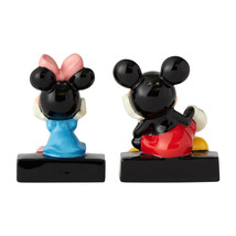 Disney  Mickey Mouse Salt Pepper Shakers Set Minnie Mouse Ceramic Collectible image 2