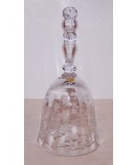 LOVELY VINTAGE FOSTORIA ELEGANT GLASS ETCHED NAVARRE 6 3/8&quot; DINNER BELL - €24,93 EUR