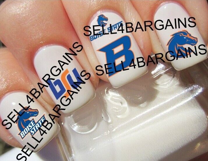 BOISE BRONCOS》5 Different Designs》Nail Art Decals