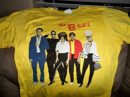 The B-52&#39;S - Yellow Classic 1st Album Cover T-shirt ~Never Worn~ M L XL - £15.82 GBP+