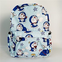 Doraemon cartoon canvas schoolbag cute new women girl backpack large capacity st - £27.14 GBP