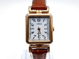 2007 Carriage By Timex Watch Women New Battery Gold Tone R0 - £14.38 GBP