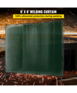 Welding Screen with Frame 8&#39;x6&#39;, Portable Welding Curtain with 4 Wheels,... - £112.05 GBP