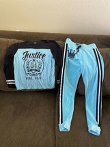 Justice Brand Active Wear Long Sleeve Shirt and Pants Set Size 10 - £5.45 GBP