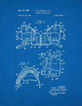 Football Shoulder Pad Patent Print - Blueprint - $7.95+