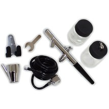 High Quality Pro Metal Air Brush Kit Hobby Airbrush Tool Model Car Spray Tan Bin - £26.59 GBP