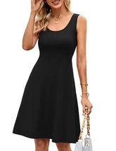 Summer Casual Black A-line Womens Beach Dresses S-2XL - $29.99