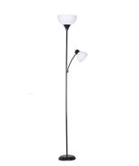 72&#39;&#39; Black Combo Floor Lamp with Reading Lamp, Modern Design - $827.17 MXN