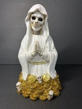 Santa Muerte 8&quot; White Dress Holy Death Statue 6444WT-8 - $36.45