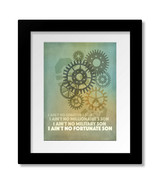 Fortunate Son by CCR - Song Lyric Inspired Rock Music Art Print, Canvas,... - $361.71 MXN+