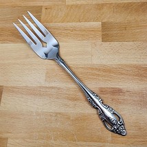 Brahms by Oneida Silver Medium Fork For Cold Meat Serving 8 5/8 in Stainless - £14.93 GBP