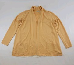 LOGO Lounge by Lori Goldstein A275718 Buttercup Cardigan XS Chiffon Hem ... - $25.73