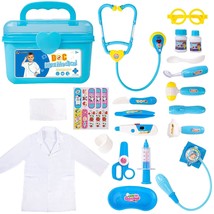 Durable Doctor Kit For Kids, 23 Pieces Pretend Play Educational Doctor Toys, Med - £36.08 GBP