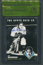 Lou Boudreau Signed 1994 Ud All Time Heroes #204 Indians Hof Auto Beckett Bas 2 - £19.25 GBP