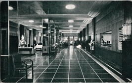 Vtg Postcard, The Hotel Raleigh,  Lobby, Famous Pennsylvania Ave. Washin... - £4.56 GBP