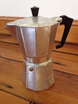Vintage Italian Aluminum Stovetop Espresso Coffee Maker Percolator - £39.08 GBP