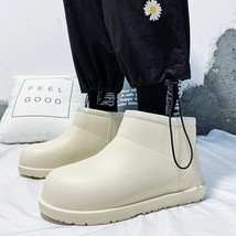 Designer Men Women Boots PU Leather Waterpoor Boots Man Ankle Snow Rain Boots Ca - £26.68 GBP