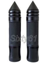 Yamaha R1 R3 R6 2006-2022 Comfort Black Racing Hand Grips Spiked Bar Ends 7/8 - £43.94 GBP