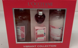 L&#39;Occitane Pivoine Flora Eau de Toilette Perfume Shower Gel Lotion 8.4oz BOXED - £194.30 GBP