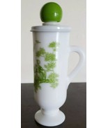 Vintage Collectible Avon Dutch Treat Demi Cup Milk Glass Floral Design ~ 1 - £20.68 GBP