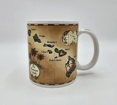 Treasures Of Aloha 2005 Hawaiian Islands Vintage Map 10 oz Coffee Mug / Cup - £6.99 GBP