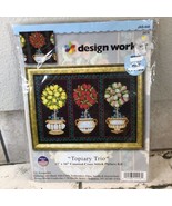 Design Works Counted Cross Stitch Kit Topiary Trio by Laurie Korsgarden ... - £12.46 GBP