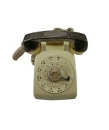 Western Electric Beige w Silver Ornate Rotary Dial Desk Phone Bell Syste... - £51.55 GBP