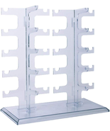 Two Row Sunglasses Rack 10 Pairs Glasses Holder Display Stand Transparent - $14.75