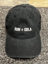 RUM + COLA Bacardi Rum Black Denim Promo Strap Back Adjustable Hat Cap ~... - £11.34 GBP