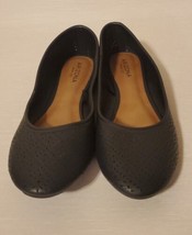 Arizona Jean Co Women’s Size 8.5 Maci Slip-on Ballet Flats Black Cut Out Design - £7.21 GBP