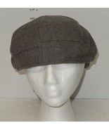 KB Ethos Newsboy Paper boy Wool Fitted Hat Cap Visor Tan Size S/M - $465.89 MXN