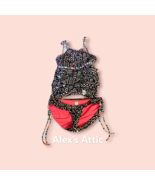 Justice 2 Piece Swimsuit Bikini, Size 10 pre-owned - $11.88