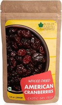 Organic &amp; Natural Whole Dried American Cranberries Exotic Dry Fruit 200g - £23.74 GBP