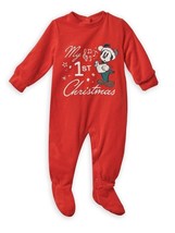 NEW Disney Store Mickey Mouse My 1st Christmas Sleeper Baby Holiday Sz 9-12 mths - £16.52 GBP