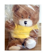 NOS Anico Intl Teddy Bear Plush 8&quot; Brown Stuffed Animal Toy With Shirt S... - $170.87 MXN