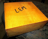 ONE LARGE BEAUTIFUL DRY LEMONABALLI WOOD BLANK LUMBER WOOD 10 X 10&quot; X 5&quot;... - $49.45