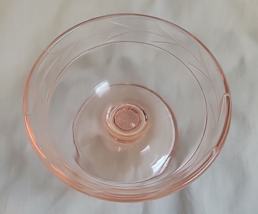 Pink Depression Glass Desert Bowl  M2 - £7.60 GBP