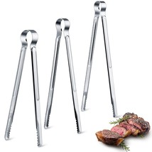 3 Pieces Korean Bbq Tongs Kitchen Stainless Steel Locking Grill Tong Cooking Non - £19.23 GBP