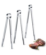 3 Pieces Korean Bbq Tongs Kitchen Stainless Steel Locking Grill Tong Coo... - £19.22 GBP