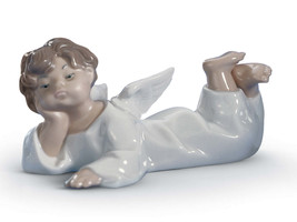 Lladro 01004541 Angel Laying Dowm New - £121.06 GBP