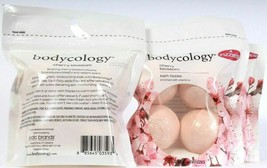 (3 Pack) Bodycology Cherry Blossom 4 Count Moisture Bath Fizzies With Vitamin E - £17.20 GBP