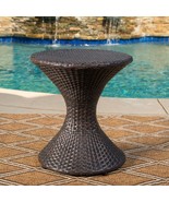 Wicker Side Table: 16&quot; Outdoor Patio Table - $134.02 CAD