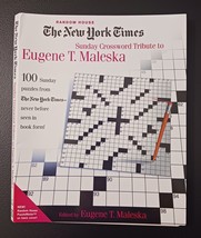 The New York Times Crossword Puzzle Spiral Bound Eugene Maleska Sunday Puzzles - £11.28 GBP