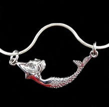 Handcrafted 925 Sterling Silver 3D MERMAID Atargatis Pendant Double Bail Aquatic - £23.08 GBP