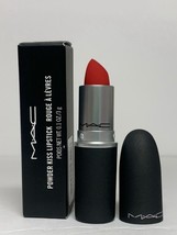 MAC Powder Kiss Lipstick 922 WERK WERK WERK Full Size Buildable True Red... - $18.95
