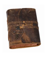 Handmade Vintage Leather Diary - 200 Vintage Handmade Pages Brown Color - $928.21 MXN