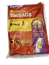 Vacuum Bags Rug Doctor Hoover Type A Micro Filtration 1 Pack 2 Bags RD10470 - £6.71 GBP