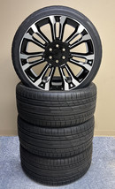 7 Split 24&quot; Wheels H/T Tires Chevy Silverado Tahoe Suburban GMC Sierra Y... - £1,704.76 GBP